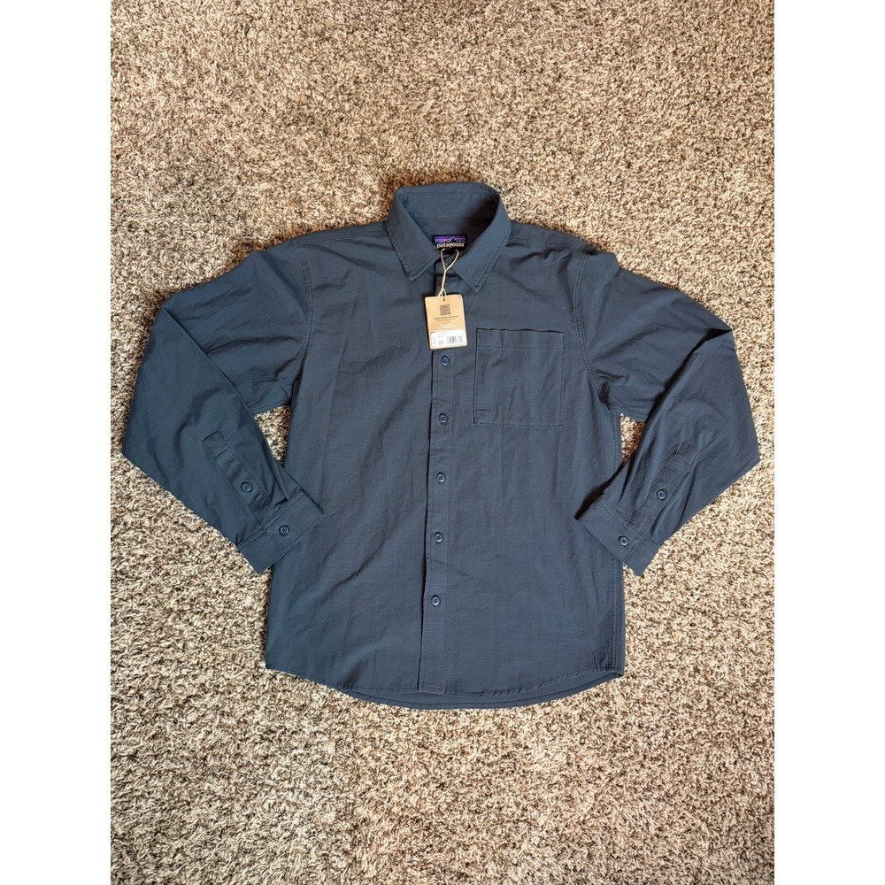 NWT Patagonia Nomader Shirt Smolder Blue‎ Mens Size Small